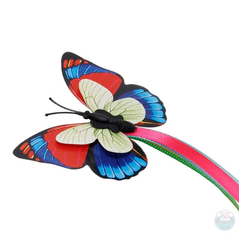 Large base rotating butterfly cat toy fun interactive electric  replacement