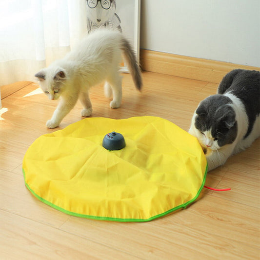 A super funny, interactive toy which fulfills your cat's natural instinct to pounce and prey. It will be your furry friend's new favourite toy for sure :) Features a durable nylon cover, concealing a hidden peek-a-boo "mouse" which skitters around.  Suitable for cats and kittens of all ages.