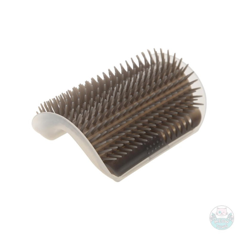 Cat massage comb grooming for furniture wall corners grey