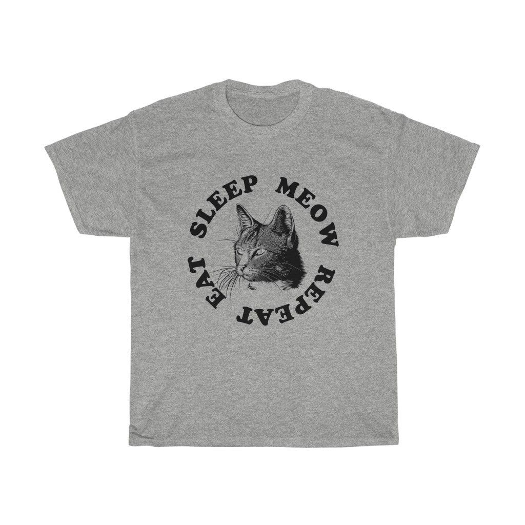 Eat Sleep Meow Repeat T-Shirt