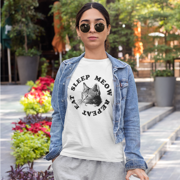 Meow Town Special print, made exclusively for You in the UK. Production time is currently 2-3 working days. Unisex style heavy cotton T-shirt with a classic fit.