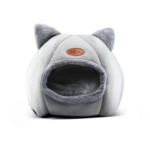 the best cat igloo for adult cats and kittens All cats need their own little spaces to hide from time to time. This cosy igloo is a perfect gift for your furry friend. Super soft and warm. Cute cat ears design