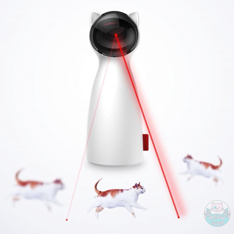 Automatic laser cat toy with cute cat ears electronic toy for indoor cats and kittens