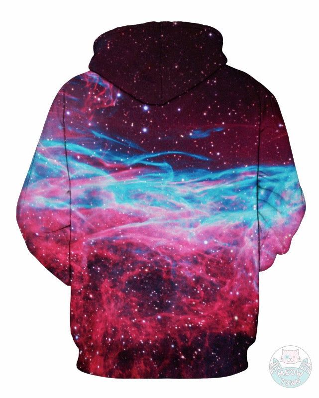 Cat Galaxy Hoodie Meow Town