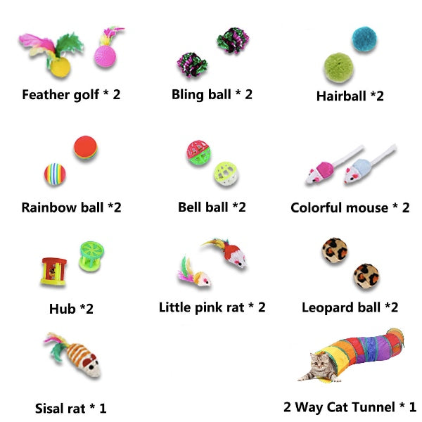 Rainbow Tunnel - 20pcs Toys Bundle
